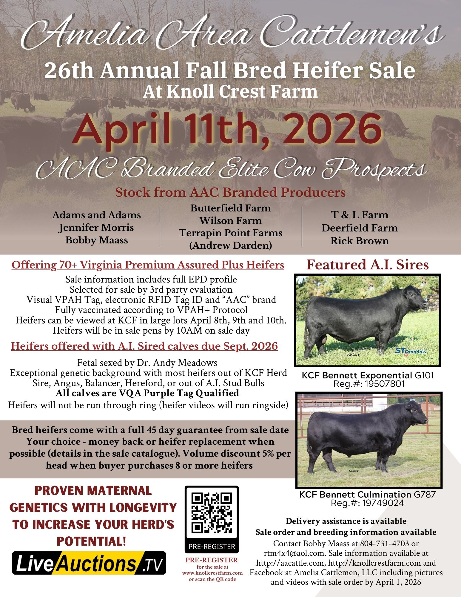 25th Fall Bred Heifer Sale